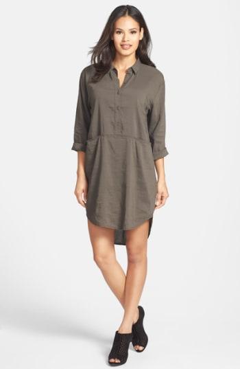 Women's Eileen Fisher Classic Collar Shirtdress