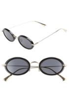 Women's Christian Dior Hypnotic2 46mm Round Sunglasses - Blk Gold/grey Antireflect Lens