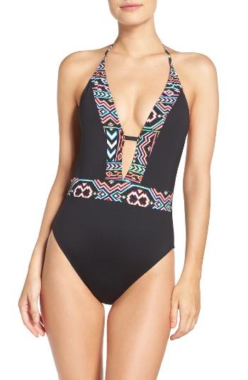 Women's La Blanca La Azteca Halter One-piece Swimsuit