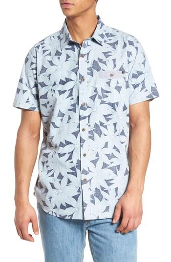 Men's Rip Curl Stalked Woven Sport Shirt - Blue