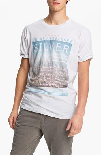 Topman 'l.a.' Oversized T-shirt Ecru X-small