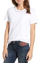 Women's Current/elliott The Glitter Rock Tee - White