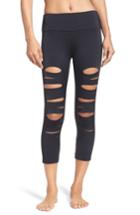 Women's Onzie Shred Capri Leggings, Size Xs - Black