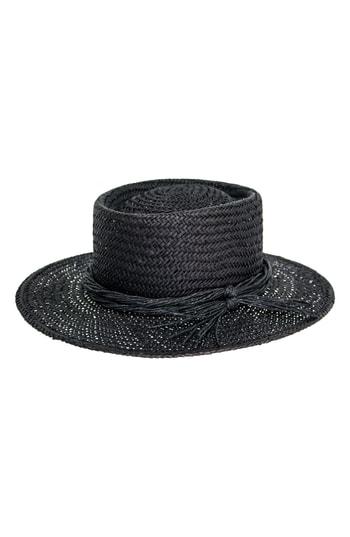 Women's Peter Grimm Borden Straw Resort Hat - Black