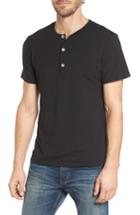 Men's Mizzen+main Slim Fit Short Sleeve Performance Henley T-shirt - Black