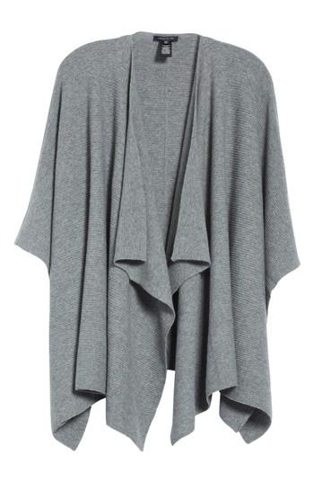 Women's Lafayette 148 New York Cashmere Wrap, Size - Grey