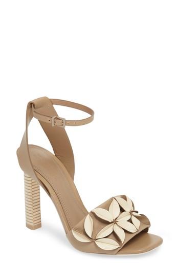 Women's Mercedes Castillo Milee Ankle Strap Sandal .5 M - Beige