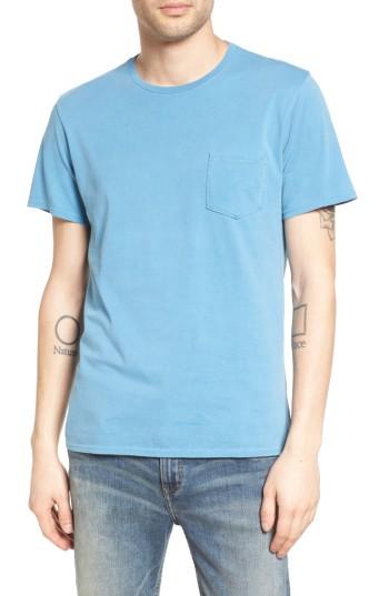 Men's The Rail Garment Washed Pocket T-shirt - Blue