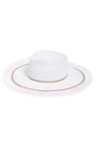 Women's Eric Javits 'havana' Packable Squishee Straw Hat - White