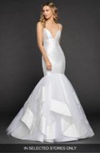 Women's Hayley Paige Nevada Mikado & Tulle Mermaid Gown, Size In Store Only - Ivory
