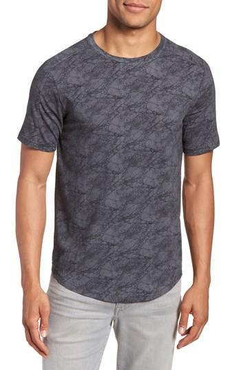 Men's W.r.k Chelsea Marble Print T-shirt - Black