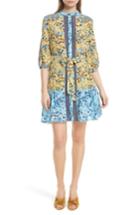 Women's Saloni Tyra Print Silk Fit & Flare Dress