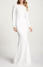 Women's Noel And Jean Cowl Back Crepe Gown - Ivory