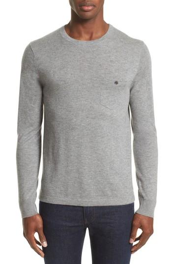 Men's Todd Snyder Cashmere Pocket T-shirt, Size - Grey