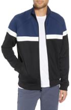 Men's Vince Classic Fit Colorblock Track Jacket, Size - Black