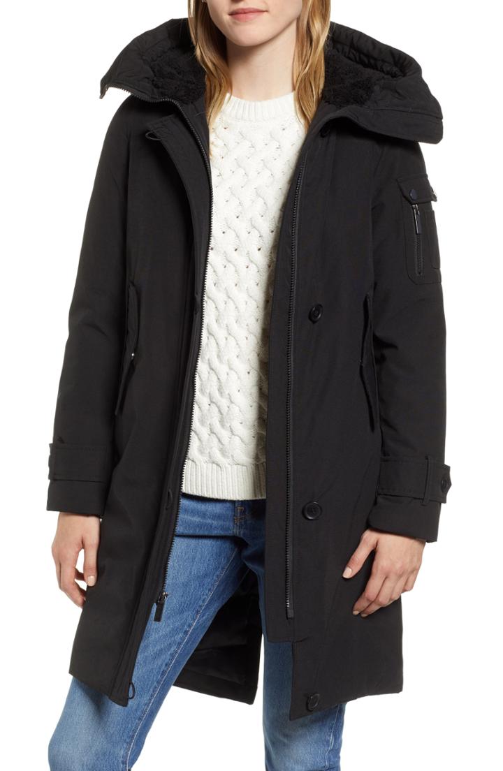 Women's Halogen Heavyweight Parka - Black