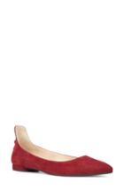 Women's Nine West Owl Skimmer Flat .5 M - Red