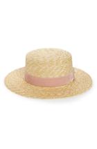 Women's Lack Of Color Pink Velour Straw Hat -