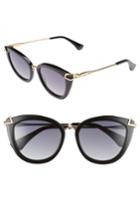 Women's Sonix Melrose 51mm Gradient Cat Eye Sunglasses - Black Fade/ Black