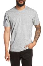Men's Good Man Brand Slim Fit V-neck T-shirt, Size - Grey