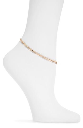 Women's Topshop Chevron Chain Anklet