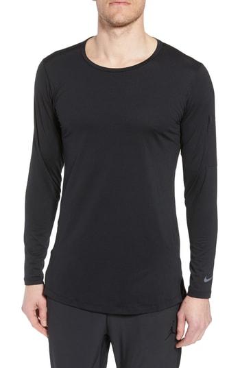 Men's Nike Pro Utility Fitted Training Top - Black