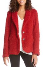 Women's Karen Kane Boucle Jacket - Red