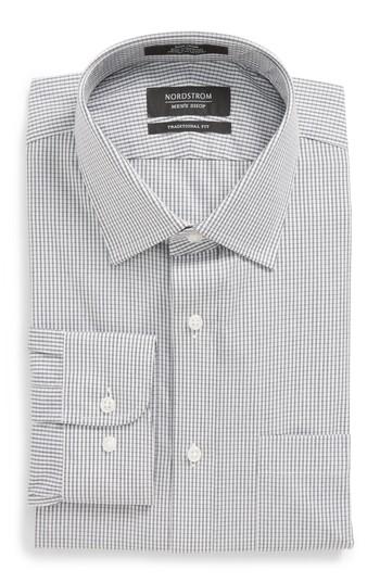 Men's Nordstrom Men's Shop Traditional Fit No-iron Check Dress Shirt