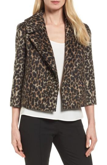 Women's Emerson Rose Leopard Print Faux Fur Jacket