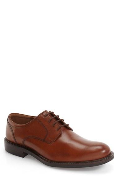 Men's Johnston & Murphy Tabor Plain Toe Derby M - Brown