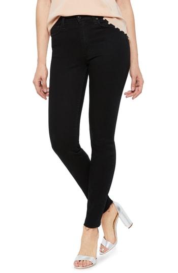 Women's Joe's Charlie Raw Hem Skinny Jeans - Black