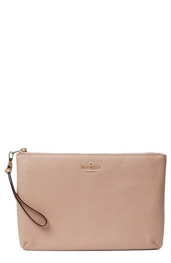 Kate Spade New York Jackson Street - Finley Quilted Leather Clutch - Brown