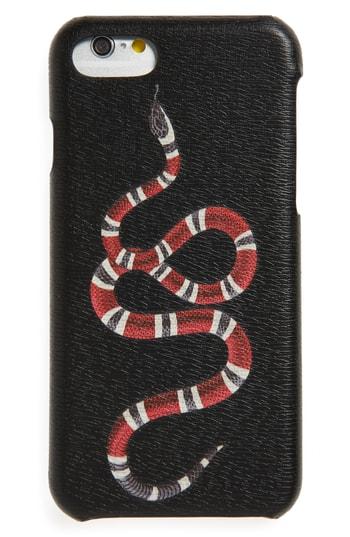 Gucci Kingsnake Leather Iphone 8 Case - None
