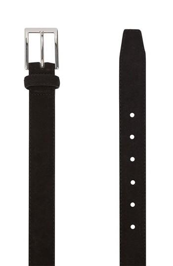Men's Topman Suede Belt /x-large - Black
