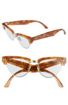 Women's Celine 51mm Modified Cat Eye Sunglasses - Shiny Blonde Havana