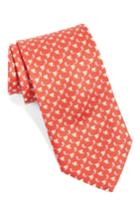 Men's Salvatore Ferragamo Elephant Silk Tie, Size - Red