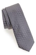 Men's Calibrate Bubble Dot Silk Tie, Size - Metallic