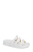 Women's Alexandre Birman Triple Knot Slide Sandal M - White