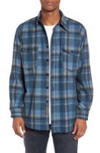 Men's Pendleton Guide Wool Shirt, Size - Blue