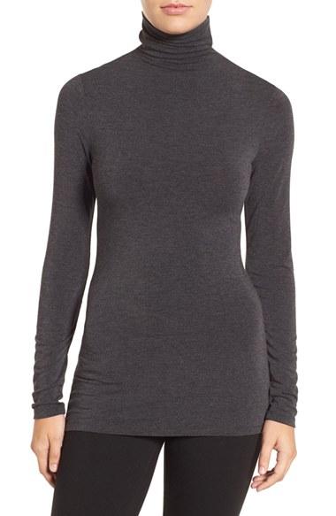 Women's Halogen Long Sleeve Turtleneck - Grey