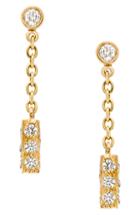Women's Sethi Couture Mini Diamond Bar Drop Earrings
