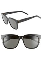 Women's Saint Laurent 54mm Square Sunglasses -