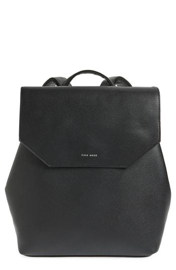 Pixie Mood Valeria Faux Leather Backpack - Black