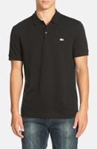 Men's Lacoste 'white Croc' Fit Pique Polo, Size 4(m) - Black