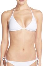 Women's Becca 'color Code' Triangle Bikini Top - White