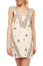 Women's Free People Never Been Embroidered Cotton Dress - Ivory