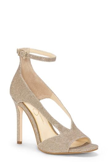 Women's Jessica Simpson Jasta Ankle Strap Sandal M - Metallic