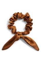 Donni Charm Chiquita Silk Scrunchie, Size - Brown