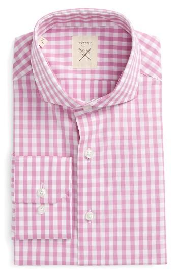 Men's Strong Suit Trim Fit Check Dress Shirt
