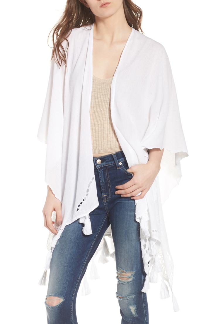 Women's Echo Cabana Ruana, Size - White